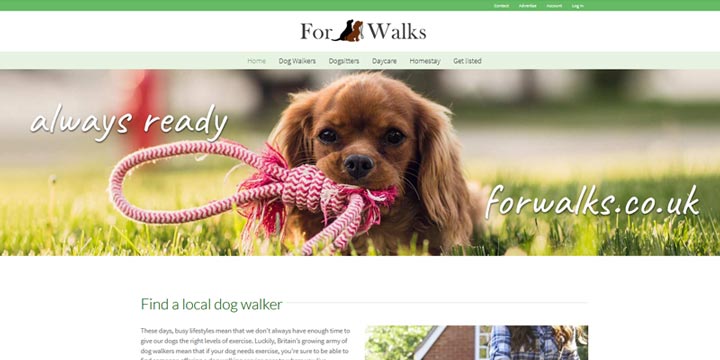 For walks - dog walker directory